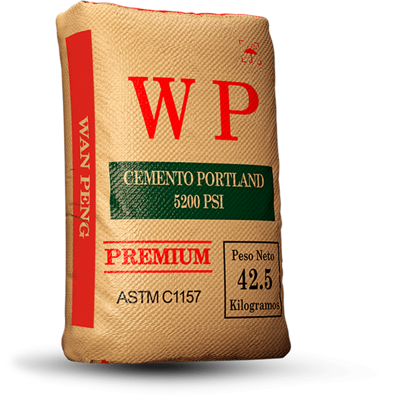 Saco de cemento Portland Wanpeng WP 42.5 kg 5200 PSI en El Salvador